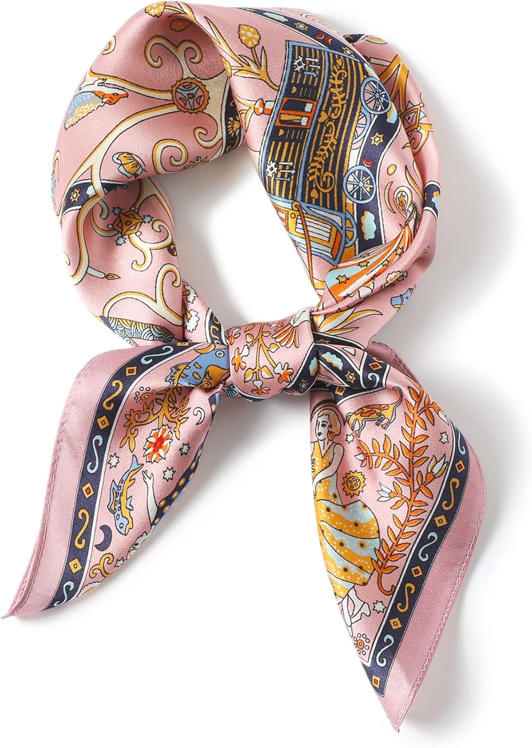 100% Pure Mulberry Silk Scarfs 27''x27'' Square Scarf Women Neckerchief Headscarf hair scarf bandana Gift Packed'