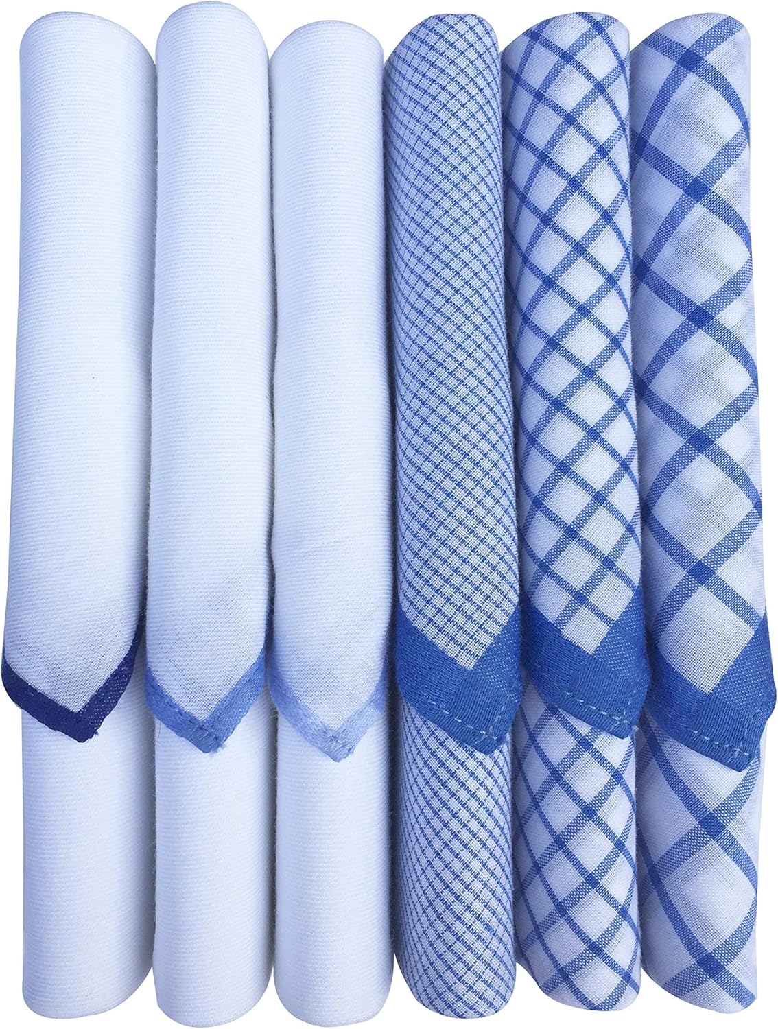 Men's Italia 100% Pure Cotton Handkerchief - Pack of 6