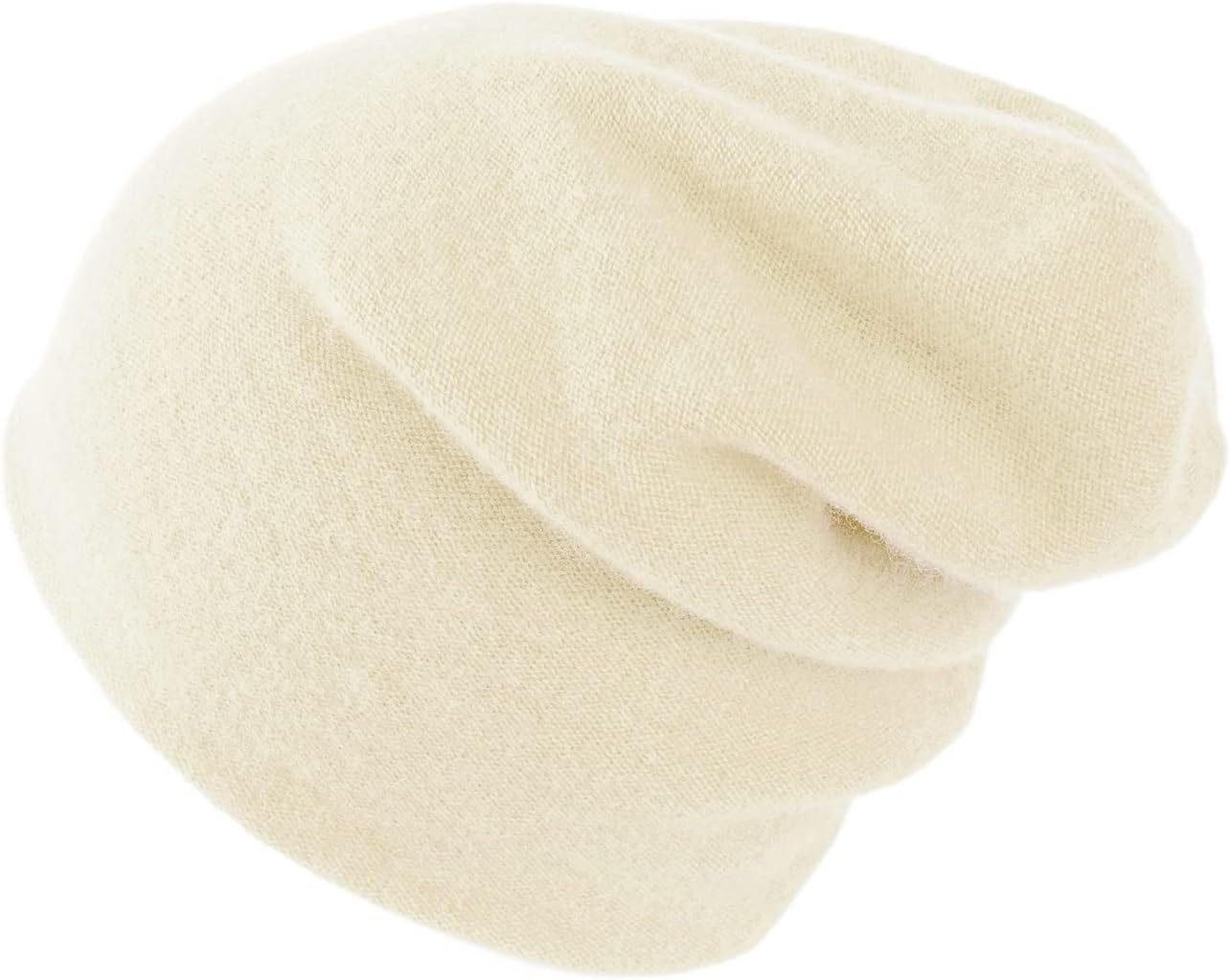 Cashmere Beanie for Women and Men with Gift Box, Oversized Soft Knitted Hat, Double-Layered Cashmere Ski Cap