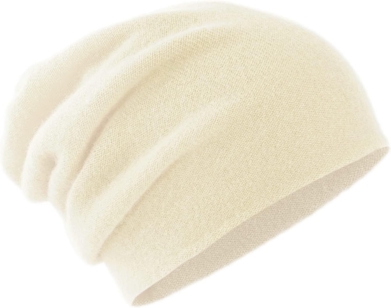 Cashmere Beanie for Women and Men with Gift Box, Oversized Soft Knitted Hat, Double-Layered Cashmere Ski Cap