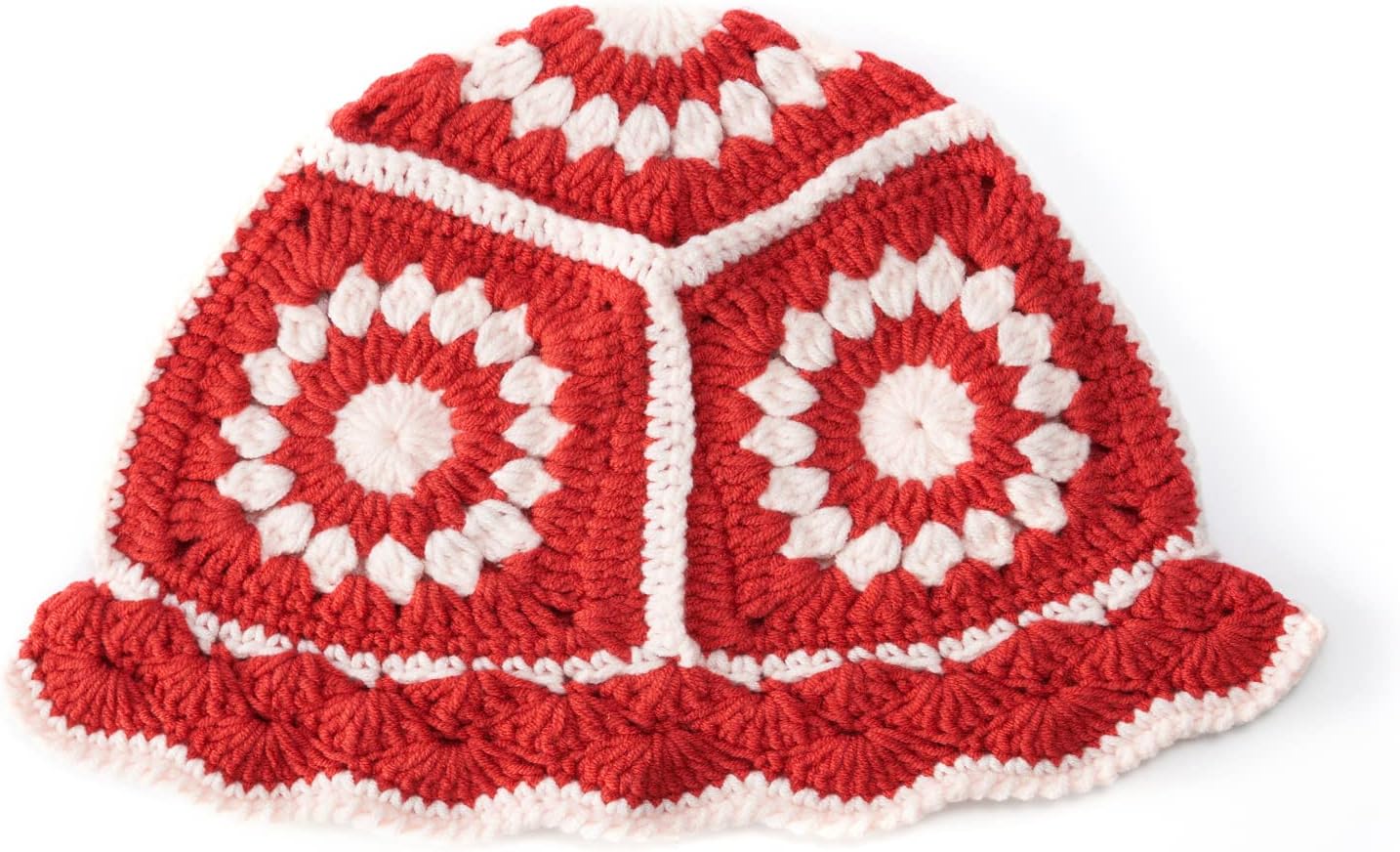 Crochet Bucket Hat for Women Knit Handmade Foldable Floppy Beach Hat Fashion Cute Comfy and Casual