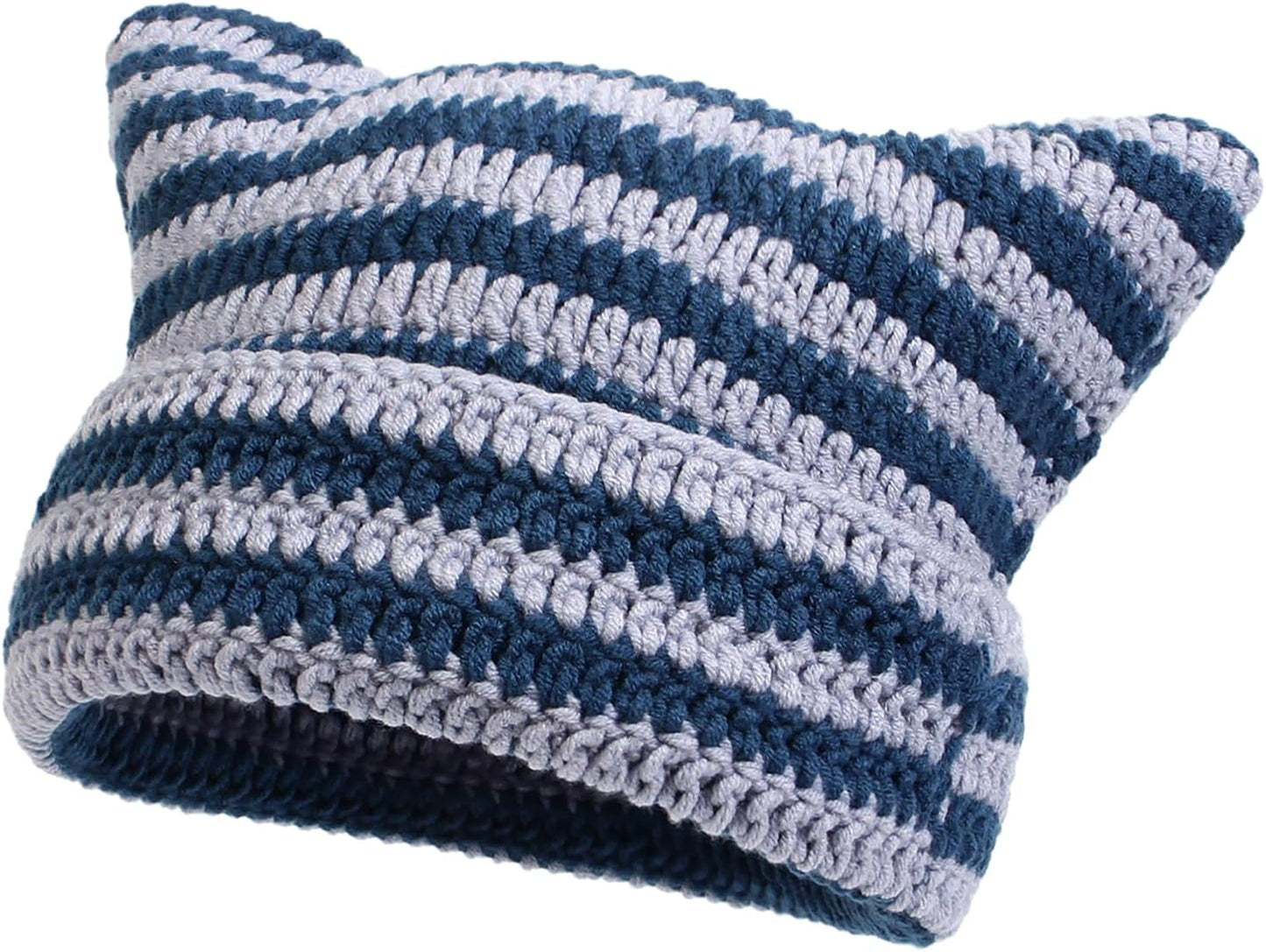 Women Beanie Warm Winter Hats, Soft Knit Lazy Beanie for Women, Women Cat Beanie，Women Fox hat, Slouchy Beanies for Women
